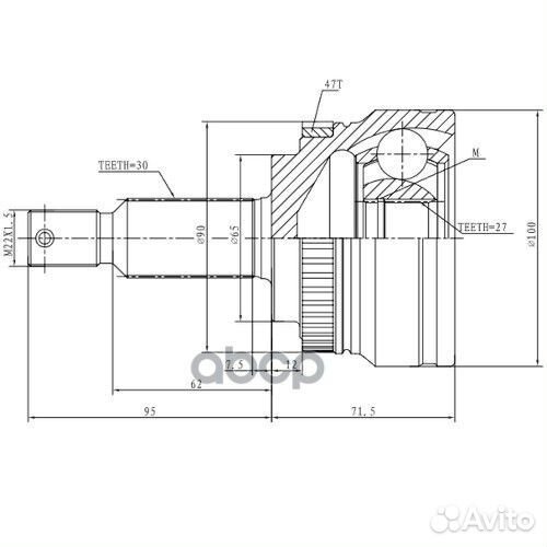 Шрус наружный Z87334R Zikmar