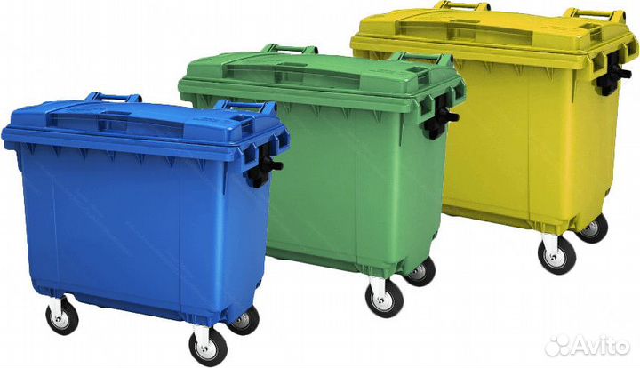 Мусорный бак пластиковый 660л 0.66-4986