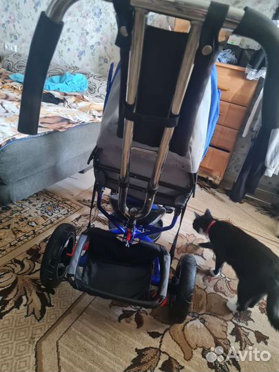 Велосипед коляска с ручкой