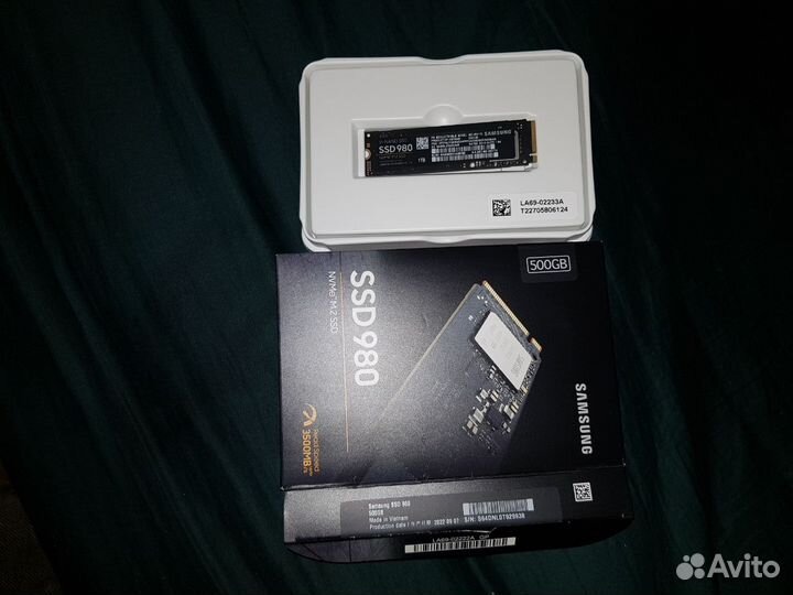 NVMe Samsung 980 500 гб M.2 MZ-V8V500BW retail