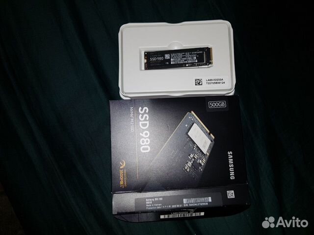 NVMe Samsung 980 500 гб M.2 MZ-V8V500BW retail