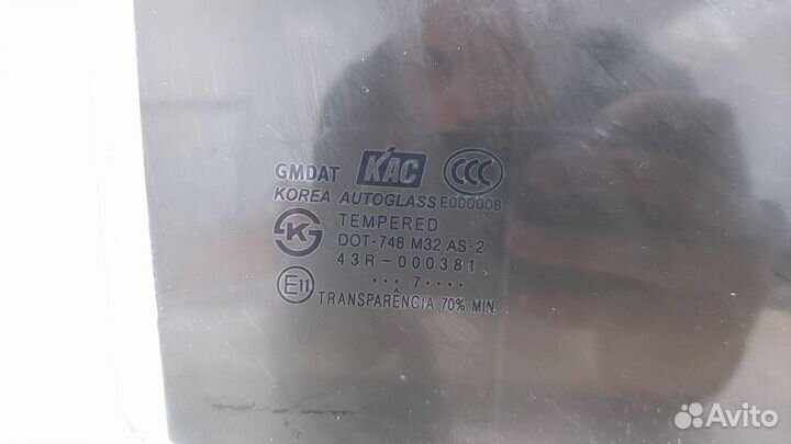 Стекло двери задней правой Chevrolet Aveo T250 200