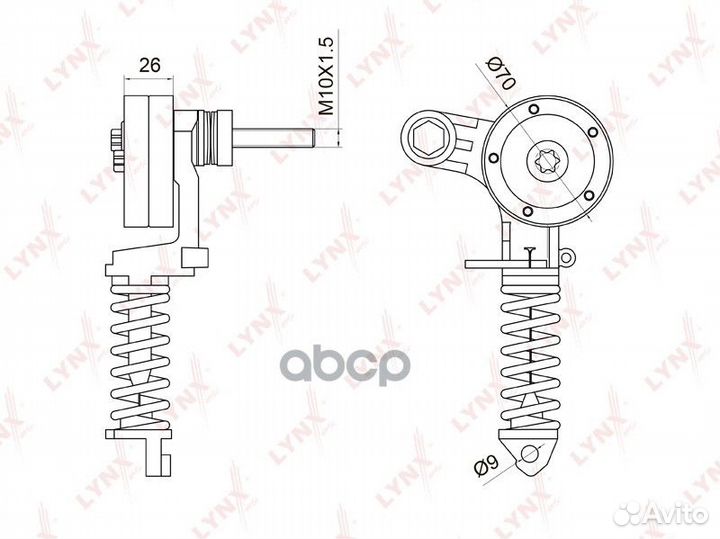 Ролик натяжной навесного оборудования PT3034 LY