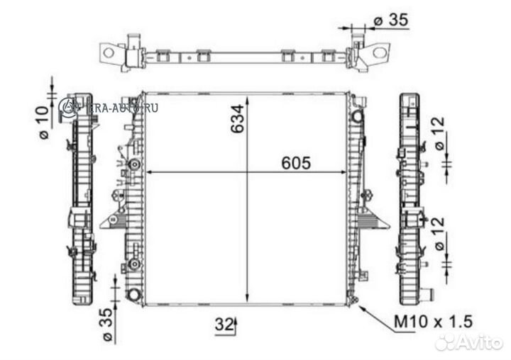 Mahle CR1905000S Радиатор охлаждающей жидкости