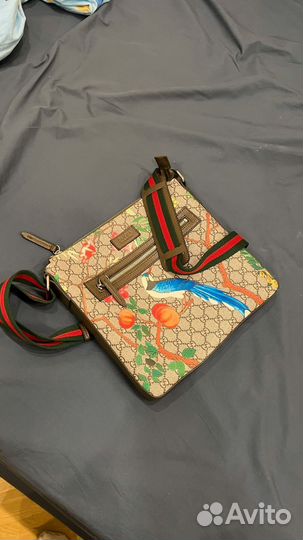 Gucci gg supreme сумка tian print