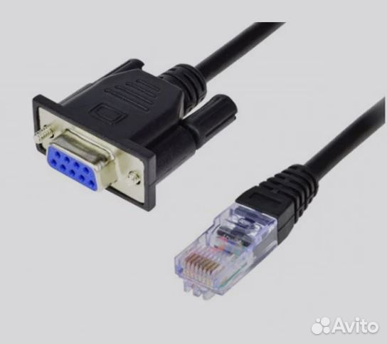 Консольный кабель RJ45 - DB9 RS-232