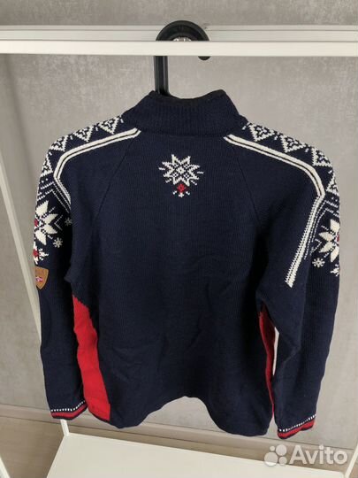 Свитер 1/3 zip из чистой шерсти Dale of Norway