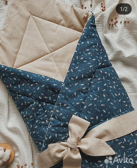 Одеяло для новорождённого конверт на выписку