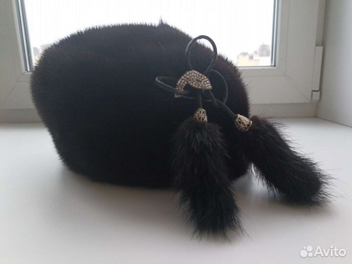 Шапка женская из натуральной норки