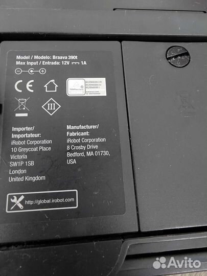 Робот мойщик пола (полотер) IRobot Braava 390t