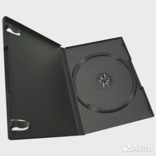 Футляр для 1 DVD slim, 9 мм, черный глянец, 150 шт
