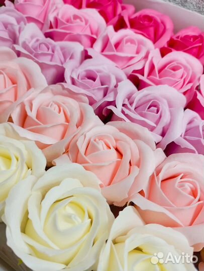 Букет из мыльных роз