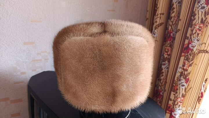 Норковая шапка мужская новая