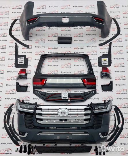 Обвес переделка в LC300 21+ для Toyota LC200 16+