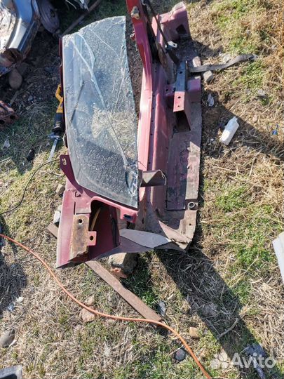 Порог со стойкой Калина Гранта передний правый