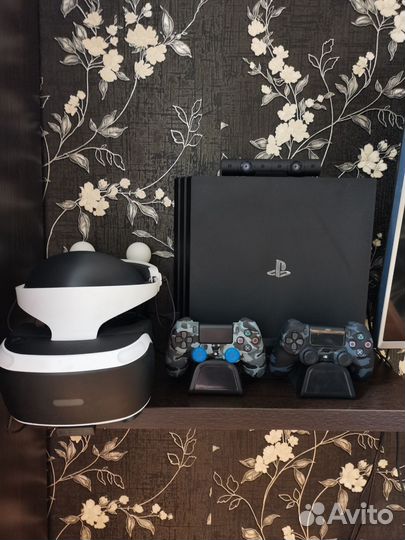 Sony ps4 pro 1tb+ vr шлем ps