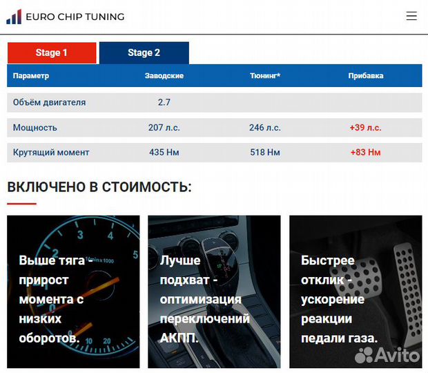 Чип тюнинг Jaguar XF 2.7 TDV6 X250 207 лс