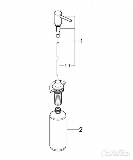 Диспенсер Grohe Contemporary 40536000 Хром