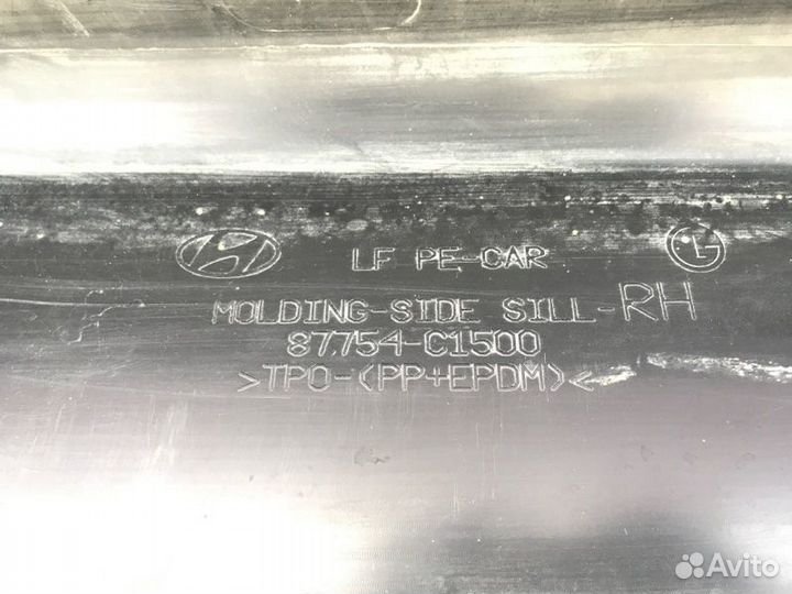 Накладка на порог правая Hyundai Sonata LF G4NA