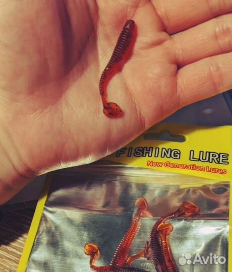 Рыболовная приманка Черви (Силиконовые,10 шт)