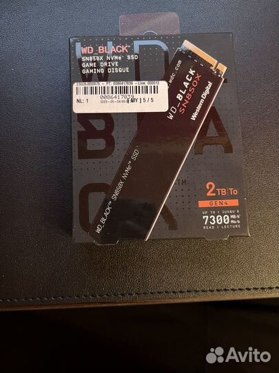 WD Black SN850X 2TB SSD накопитель