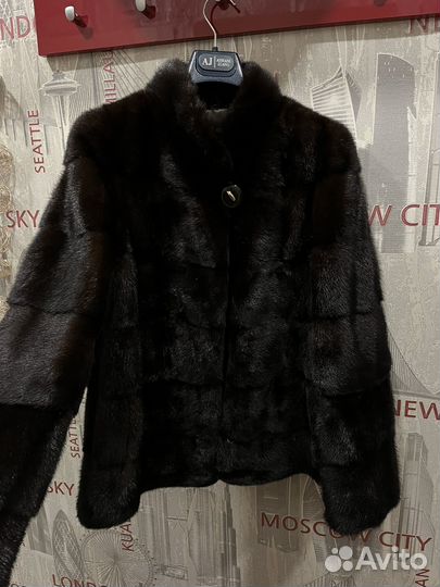 Шуба норковая 42 44 бу