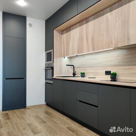 Кухня прямая. Кухонный гарнитур