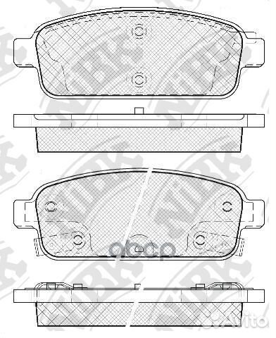 Колодки задние (chevrolet cruze (J30 ), orlando