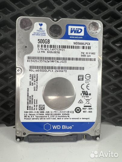 Жесткий диск WD Blue 500 Gb 2.5 + скупка