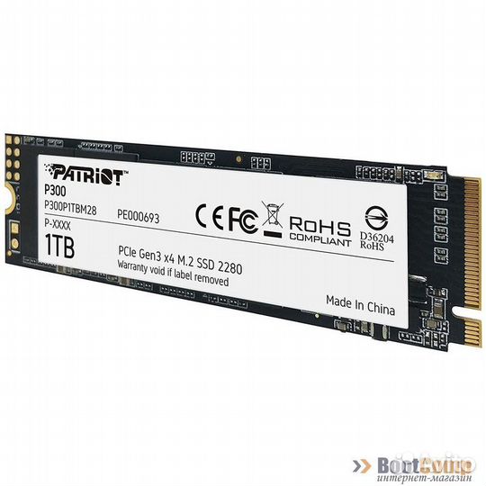 Жесткий диск SSD M.2 1TB Patriot P300 P300P1TBM28