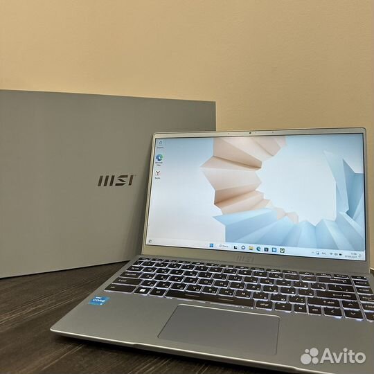 Ноутбук MSI Modern 14 B11MOU-1224RU голубой