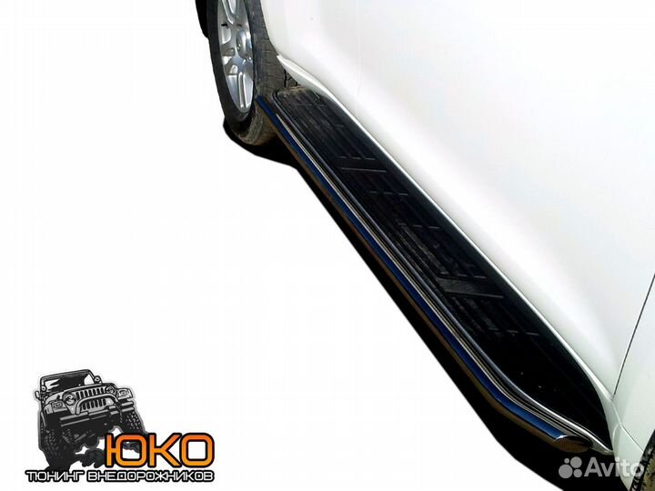 Защита порогов TLC Prado 150