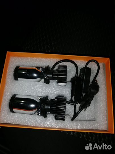 Светодиодные лампы h4 с линзой