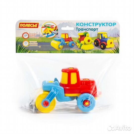 Конструктор Дорожный каток Полесье 77776