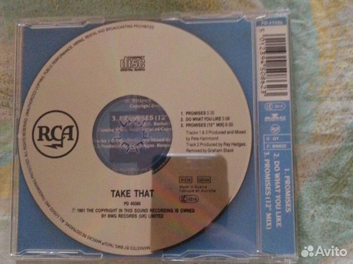 Take That - Promises CD Single 1991