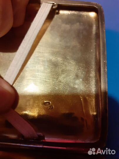 Портсигар серебро