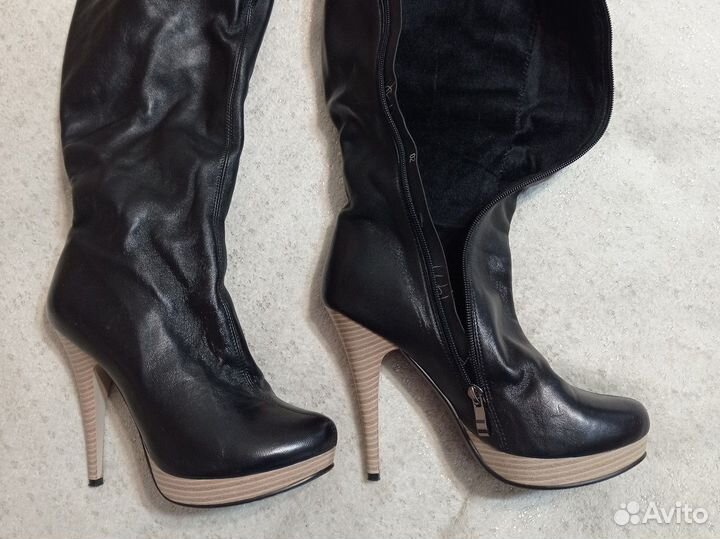 Сапоги из натуральной кожи 38 размер