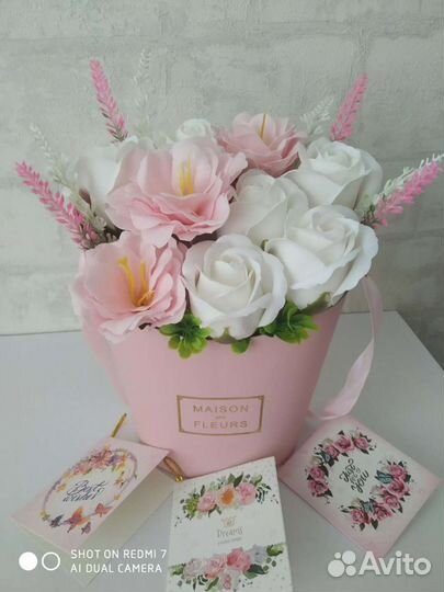 Букет из мыльных роз