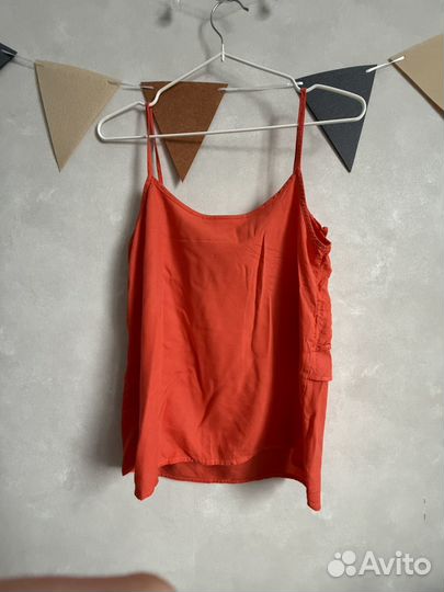 Блузка женская коралловая на бретелях