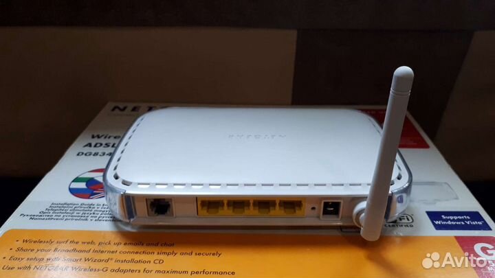 Adsl-модем и Wi-Fi роутер Netgear DG834G v4