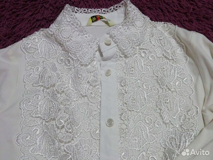 Школьная блузка для девочки 128р-р