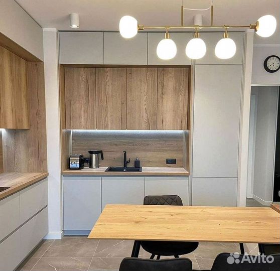 Кухня угловая с подсветкой