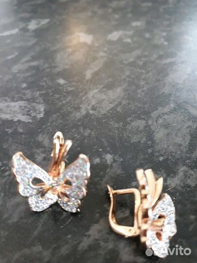 Набор. Серьги и брошь