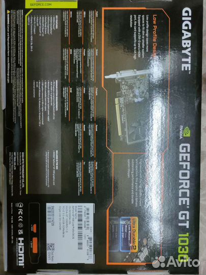 Видеокарта GeForce gt1030 2Gb
