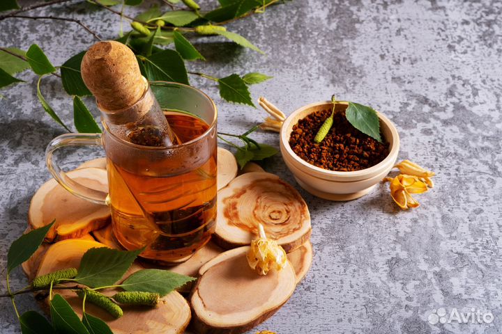 Чага с иван-чаем и рябиной