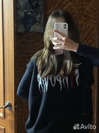 Жилетка вязаная оверсайз