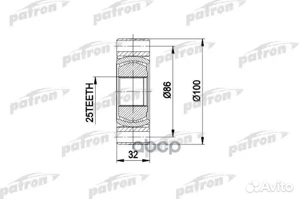 Patron ШРУС внутр к-кт BMW: 3 E30 316/318/320/3