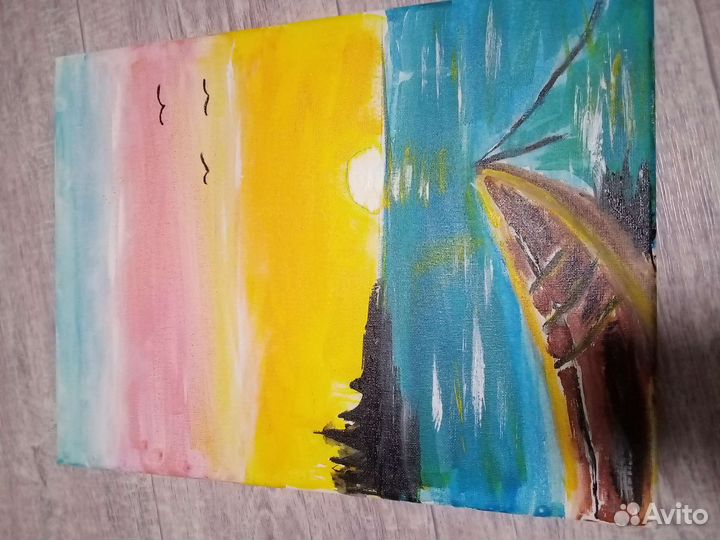 Лодка в озере