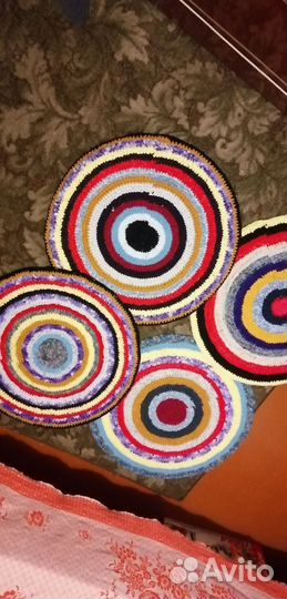 Кружки вязаные. Ручная работа. Диаметр 65-70см