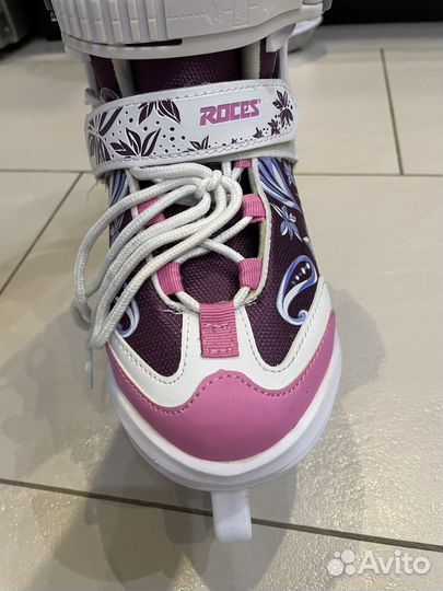 Коньки раздвижные для девочки